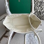 Fortok Goyard Mini Tote Bag White 28cm - 3