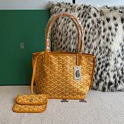 Fortok Goyard Mini Tote Bag Yellow 28cm - 1