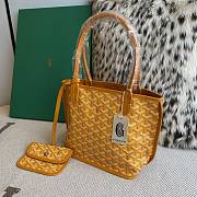Fortok Goyard Mini Tote Bag Yellow 28cm - 2