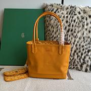 Fortok Goyard Mini Tote Bag Yellow 28cm - 6