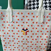 Fortok Goyard Poitiers Claire-Voie Bag White and Orange 24x1x21cm  - 3