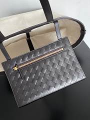 Fortok Bottega Veneta Flip Flap Tote Bag Beige 43x20x31cm - 5