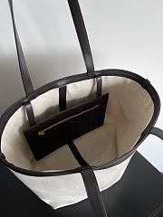 Fortok Bottega Veneta Flip Flap Tote Bag Beige 43x20x31cm - 6