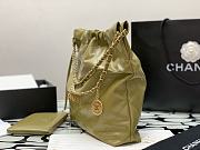 Fortok Chanel Handbag Green Moss 35x35x8cm - 5