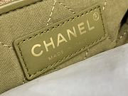 Fortok Chanel Handbag Green Moss 35x35x8cm - 4