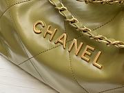 Fortok Chanel Handbag Green Moss 35x35x8cm - 2