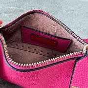Fortok Valentino Garavani Rockstud Grained Calfskin Crossbody Bag Pink  - 5