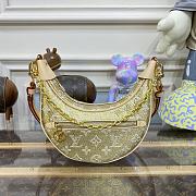 Fortok Louis Vuitton Loop Monoglam Canvas Bag Beige M22928 23x13x6cm - 1