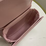 Fortok Celine Mini Triomphe In Shiny Calfskin Light Pink Bag  - 2