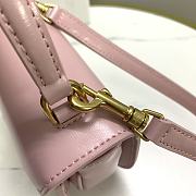 Fortok Celine Mini Triomphe In Shiny Calfskin Light Pink Bag  - 4
