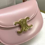 Fortok Celine Mini Triomphe In Shiny Calfskin Light Pink Bag  - 6