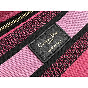 Fortok Dior Lady Bag Fuchsia Multicolor Toile de Jouy Voyage Embroidery 24cm - 3