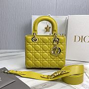 Fortok Dior Laday Bag Yellow 20.5x8.5x17cm - 1