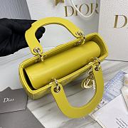 Fortok Dior Laday Bag Yellow 20.5x8.5x17cm - 5