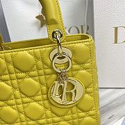 Fortok Dior Laday Bag Yellow 20.5x8.5x17cm - 2