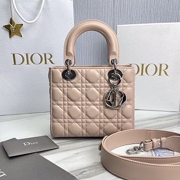 Fortok Dior Lady Bag Beige 20.5x8.5x17cm