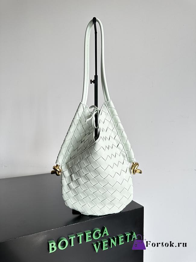 Fortok Bottega Veneta Solstice Shoulder Bag White 26x3x30cm - 1