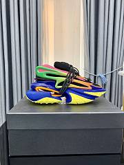 Balmain Neoprene and Leather Unicorn Low-Top Sneakers Multicolor - 1