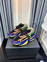 Balmain Neoprene and Leather Unicorn Low-Top Sneakers Multicolor - 4