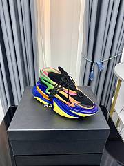 Balmain Neoprene and Leather Unicorn Low-Top Sneakers Multicolor - 5