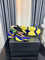 Balmain Neoprene and Leather Unicorn Low-Top Sneakers Multicolor - 6