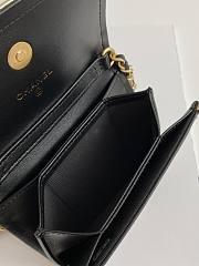 Fortok Chanel Shiny Crumpled Calfskin, Metallic Bag Black  - 2