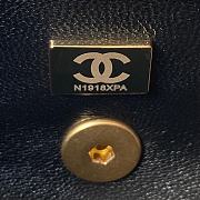 Fortok Chanel Mini Flap Bag Lambskin Wenge Wood & Gold-Tone Metal Black - 5