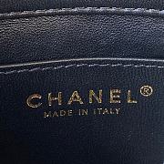 Fortok Chanel Mini Flap Bag Lambskin Wenge Wood & Gold-Tone Metal Black - 4