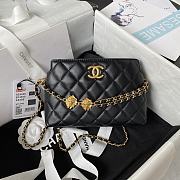 Fortok Chanel Woc Shoulder Bag Black 19x13x8cm - 1