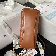 Fortok Chanel Woc Shoulder Bag Brown 19x13x8cm - 4
