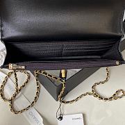 Fortok Chanel Woc Mini Flap Bag Lambskin Black 19cm - 2