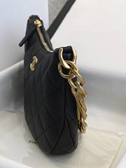 Fortok Chanel 23A Tassel Armpit Bag Black 24x19x5cm - 6