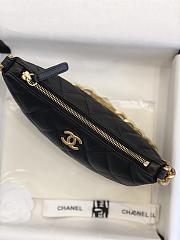 Fortok Chanel 23A Tassel Armpit Bag Black 24x19x5cm - 4