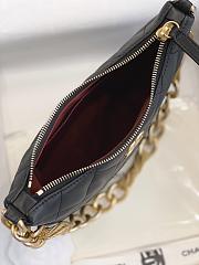 Fortok Chanel 23A Tassel Armpit Bag Black 24x19x5cm - 3