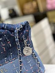 Fortok Chanel 23A Denim Blended Fabric Bag 35x37x7cm - 2