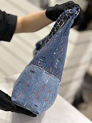 Fortok Chanel 23A Denim Blended Fabric Bag 35x37x7cm - 5