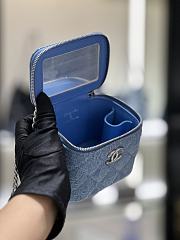 Fortok Chanel 23P Denim Vanity Case 11x8.5x7cm - 5