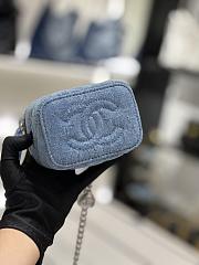 Fortok Chanel 23P Denim Vanity Case 11x8.5x7cm - 4