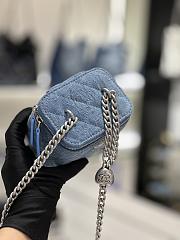 Fortok Chanel 23P Denim Vanity Case 11x8.5x7cm - 3