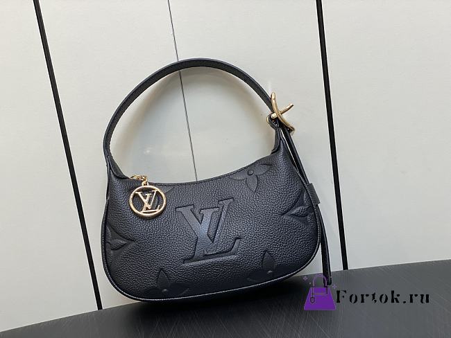 Fortok Louis Vuitton Mini Moon Bag Black M82391 20.5x11x5cm - 1