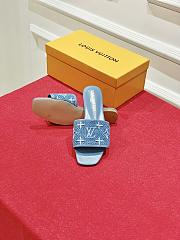 Fortok Louis Vuitton Classic Slippers Blue - 4