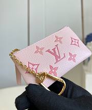 Fortok Louis Vuitton Key Pouch Pink 12x7x1.5cm - 3