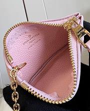 Fortok Louis Vuitton Key Pouch Pink 12x7x1.5cm - 6