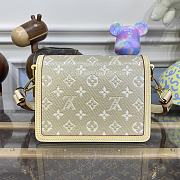 Fortok Louis Vuitton Mini Dauphine Bag Beige M22826 20x15x9cm - 3