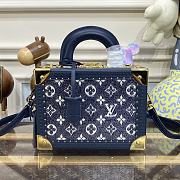 Fortok Louis Vuitton Petite Valise Bag Blue M20468 22.5x16x11cm - 1