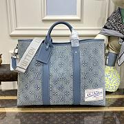 Fortok Louis Vuitton Weekend Tote NM Bag Denim M22537 43x34x17.5cm - 1