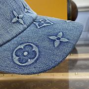 Fortok Louis Vuitton Monogram Washed Denim Cap M7156L - 5