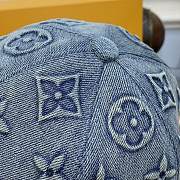 Fortok Louis Vuitton Monogram Washed Denim Cap M7156L - 3