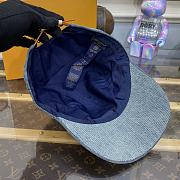 Fortok Louis Vuitton Monogram Washed Denim Cap M7156L - 2