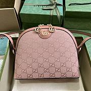 Fortok Gucci Pink Ophidia GG Small Shoulder Bag 23.5x19x8cm - 4